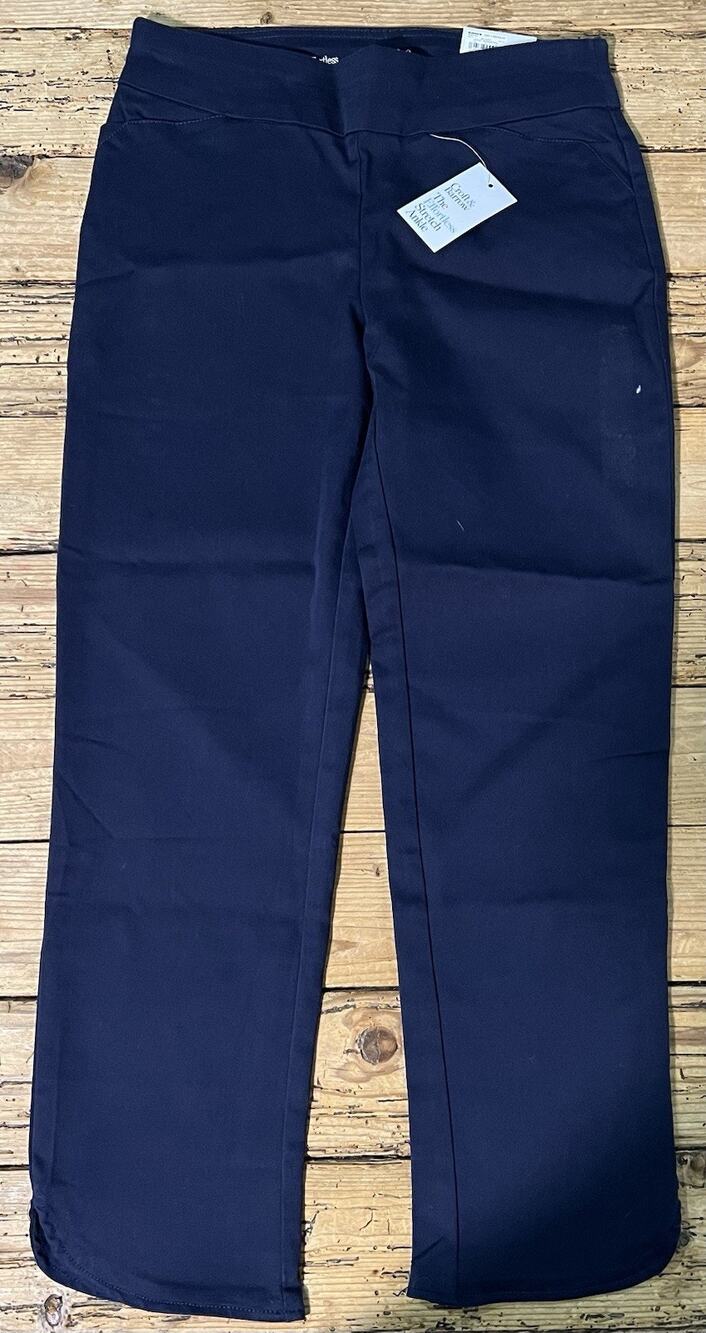 Croft & Barrow Women’s Size 4 Navy Regular Mid-Rise Ankle Pants NWT